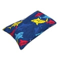 thumbnail image 3 of Kll Cartoon Shark Pillow Covers Envelope Closure,Super Soft And Cozy Fuzzy Fleece Pillow Case Cover 16"X24", 3 of 9