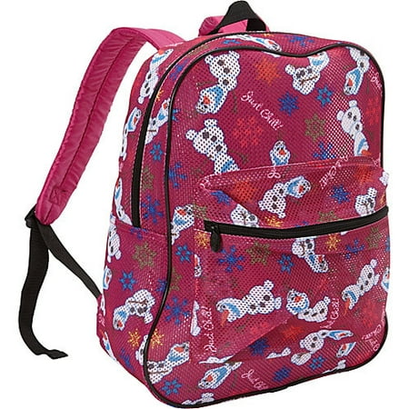 Disney 16 Inch Frozen Olaf Mesh School Travel Bookbag Book Bag Disney 16 Inch Frozen Olaf Mesh School Travel Bookbag Book Bag Backpack