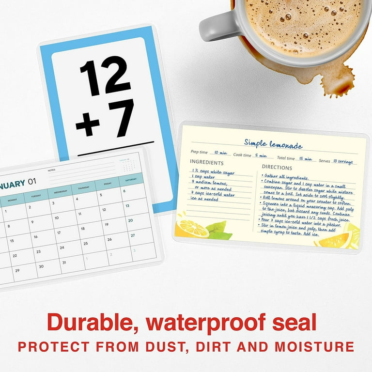 Staples 5 mil Index Card Size Thermal Laminating Pouches 25 pack