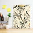 thumbnail image 2 of FORMRS Acrylic Clipboard with Low Profile Clip Standard A4 Letter Size, 12.5" x 9", Beige Birds, 2 of 8