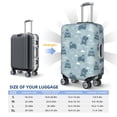 thumbnail image 6 of Kdxio Cute Hippopotamus Pattern Luggage Cover for Travel,Elastic and Durable,Fits 18-32 Inch,-No luggage included, 6 of 8