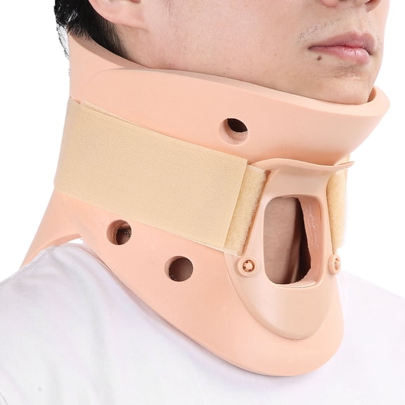 Tebru Neck Strecher,Neck Support,Adults Neck Collar Breathable Neck Stress Relive Cervical Traction Device with Open Throat Design