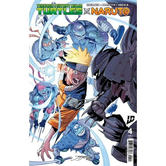 Teenage Mutant Ninja Turtles X Naruto #4A VF ; IDW Comic Book