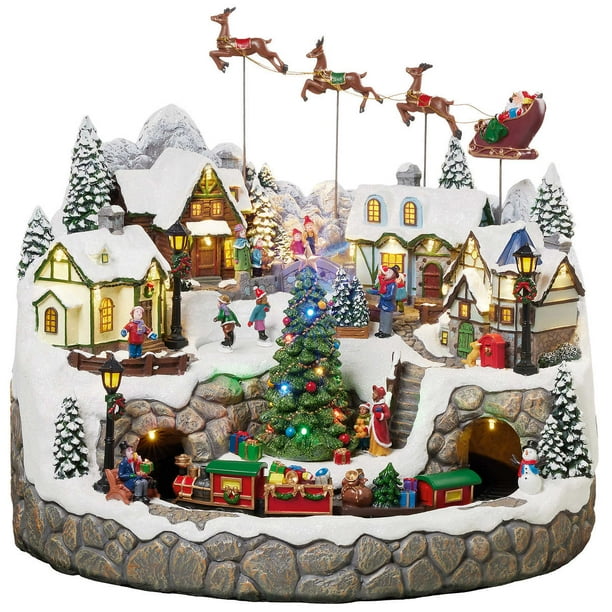 Snowy Holiday Village with Light and Music - Walmart.ca