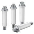 thumbnail image 1 of 4 piezas Bifold Kits de herramientas de reparación de para puertas de armarios para puertas Acero inoxidable Fácil de instalar pieza Estilo B BLESIY Conector de pista de hardware, 1 of 7