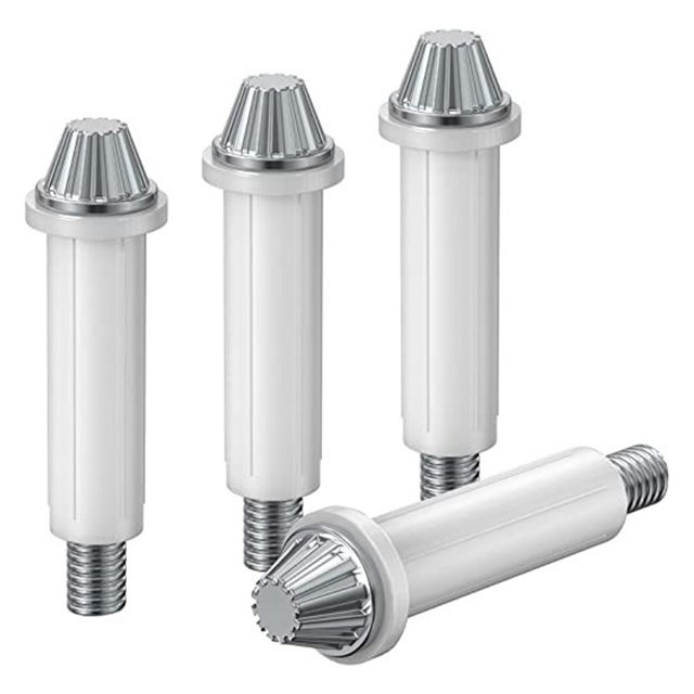 4 piezas Bifold Kits de herramientas de reparación de para puertas de armarios para puertas Acero inoxidable Fácil de instalar pieza Estilo B BLESIY Conector de pista de hardware