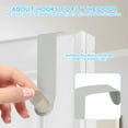 thumbnail image 6 of 8Pcs Door Hook,Door Hanger Hook Metal Over Door Hook Fashion Clothes Hanger Behind Door Hook with Wooden Ball Multi-Color/White Door Coat Hanging Hook Single Hook Hanger for Hanging Clothes, 6 of 7