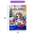 thumbnail image 5 of Watercolor Hello Winter Basset Hound Chill Christmas Welcome Garden Flag 12x18in Double Sided Bassets Dog Breed Lovers Gifts Idea Outdoor Decor - 00016, 5 of 5