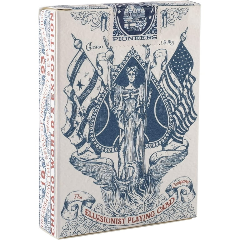 Ellusionist Pioneers Playing Card Deck, Blue - Vintage