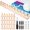 3, variant on 52" Chunky Blanket Loom 4 Color Pine Wood Beginner DIY Weaving Kit