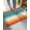 Orange Blue, variant on Luxury Plush Bathroom Rugs Mat, Teal Red Brown Ombre Soft Shaggy Bath Carpet, Contemporary Gradient Abstract Non-Slip Floor Mat for Kitchen, Bedroom, 16"x24"