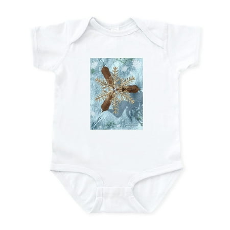 

CafePress - Reindeer Forming Snow Flake W Infant Bodysuit - Baby Light Bodysuit Size Newborn - 24 Months