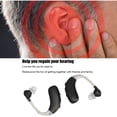 thumbnail image 3 of Pair Hearing Aids, Rechargeable Ergonomic Medical Device ABS Silicone, Black, 3 of 5