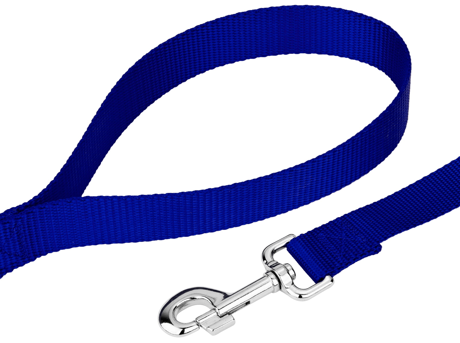 Country Brook Petz® Bright Royal Blue Everyday Nylon Dog Collar and Leash, Medium