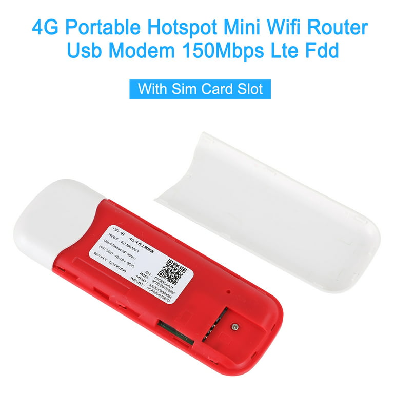 4G LTE Wireless Router WiFi Broadband USB Unlocked White -