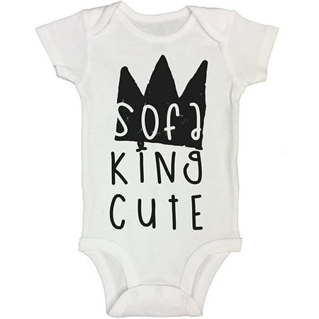 

RB Clothing Co Funny Baby Onesie Sofa King Cute 0-3 Months White