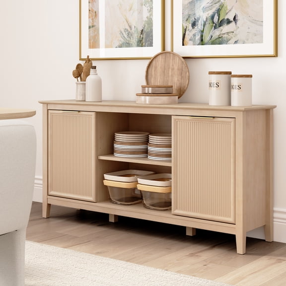 Bush Home Camille 58W Fluted TV Stand with Storage