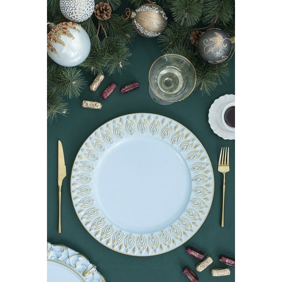 8 Pack Plastic Charger Plate, D14"