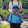 thumbnail image 1 of Bolsa de , delantal de jardín, delantal de recolección de frutas Delantal resistente al agua Delantal de jardinería de lona con bolsillos, para Azul Macarena Delantal de jardinería, 1 of 8