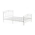 thumbnail image 3 of Hodedah Complete Metal Full-Size Bed with Headboard-Footboard in Silver Finish, 3 of 11