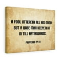 thumbnail image 3 of Scripture Walls  Wise Man Proverbs 29:11 Bible Verse Canvas Christian Wall Art Ready to Hang Unframed, 3 of 6