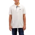 thumbnail image 2 of U.S. Polo Assn. Boys Pique Polo Shirt, 2-Pack, Sizes 4-18, 2 of 8