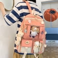 thumbnail image 4 of FDDMis Laptop Backpack Women Leather Backpack for Women Backpack with Shoe Compartment Backpack Purse Working Bags for Mochila Laptop School, Pink One Size, 4 of 5