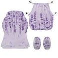 thumbnail image 2 of Xixirimido Purple Lavender Flowers Print Gaming Chair Seat Cover Breathable Game Chair Slipcovers with Armrest Covers Non-slip Covers for Swivel Gaming Armchair, 2 of 8