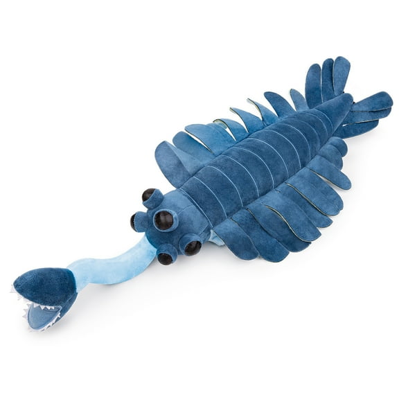 Realistic Opabinia Regalis Plush Toy - Cambrian Sea Creature for Kids,Home Decor,Hugging Toy-Blue 25"