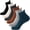 Multicolor, variant on 6 Pairs Merino Wool Ankle Hiking Running Socks Compression Thick Cushion Breathable No Show Socks for Men Women