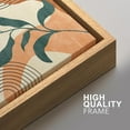 thumbnail image 4 of IDEA4WALL 2 Panels Framed Canvas Print Wall Art Set Mid-Century Leaf Branch Geometric Landscape Abstract Modern Art Boho Multicolor Chic Artwork Housewarming Decor - 24"x36"x2 Panels Natural, 4 of 5