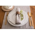 thumbnail image 2 of DII Stone Brown Solid Chambray Table Runner, 108"x14", 100% Cotton, 2 of 8