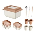 thumbnail image 4 of Dinnerware Sets Outdoor Tableware Set Adults Lightweight Portable Travel Camping C, 4 of 7