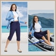 thumbnail image 7 of BALEAF Women's Swim Capris Pants 18" Quick Dry Modest Swimsuits 2025 UPF50+ Beach Bathing Suit Bottoms with Pockets Lightweight Navy M, 7 of 7