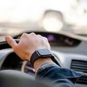 Black Silicone Sport Band for 42mm and 44mm Apple Watch