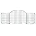 thumbnail image 1 of vidaXL Arched Gabion Baskets 2 pcs 200x50x60/80 cm Galvanised Iron, 1 of 4