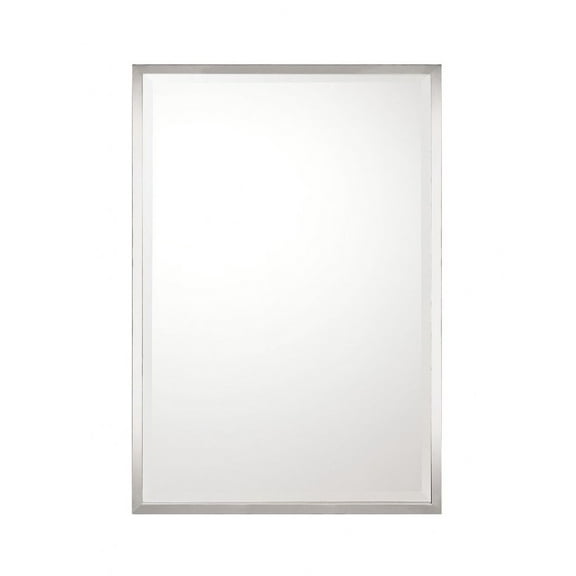 38 Inch Rectangular Decorative Mirror In Modern Style 26 High By 38 Wide-Polished Nickel Finish Capital Lighting M382655