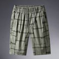 thumbnail image 2 of IROINNID Men's Summer Casual Fitness Cargo Elastic Stripe Printed Sports Shorts, 2 of 3