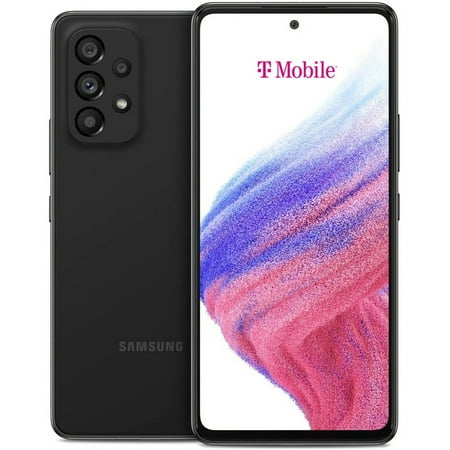 Samsung Galaxy A53 5G (128GB, 6GB) 6.5" 120Hz Full HD+, IP67 Water Resistant, 64MP 4K Quad Camera, All Day Battery, 5G / 4G VoLTE (for T-Mobile, Ultra, Sprint Only) A536U (Black)