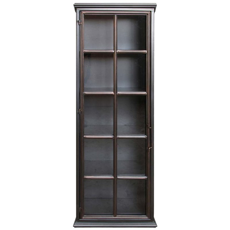 Moe S Lazarus Tall Curio Cabinet In Metal Com Lazarus Tall Curio Cabinet In Metal, Tall Curio Cabinet