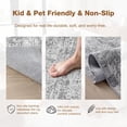 thumbnail image 5 of MICGEEK 9x12 Washable Area Rugs for Living Room, Modern Abstract Printed Rug, Vacuum-Friendly, Non Slip Indoor Rug for Bedroom Dining Room Home Decor Carpet,Gray, 5 of 9