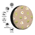 thumbnail image 5 of Gaeub Egg and Avocado 14-17in Tire Cover, Spare Tire Cover, for Camper Caravan, Trailer, Car, Truck, SUV, Jeep - 16 inch, 5 of 9