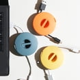 thumbnail image 4 of Cable Winder Portable Tangle-free Retractable Cable Reel Organizer Cord Winder, 4 of 10