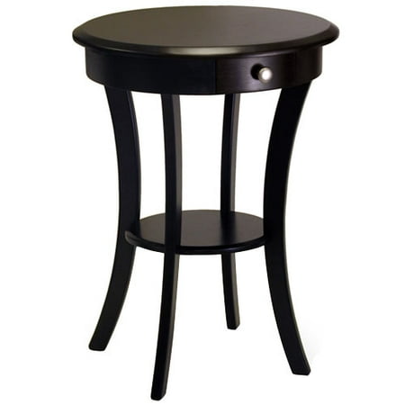 w round big side table Accent Finish, Wood Black Winsome Table, Multiple Sasha