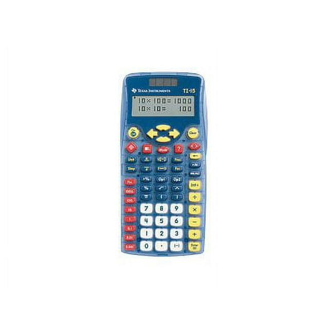 Texas Instruments TI-15 Explorer Teacher Kit - Calculatrice de Poche - Panneau Solaire, Pile (Lot de 10)