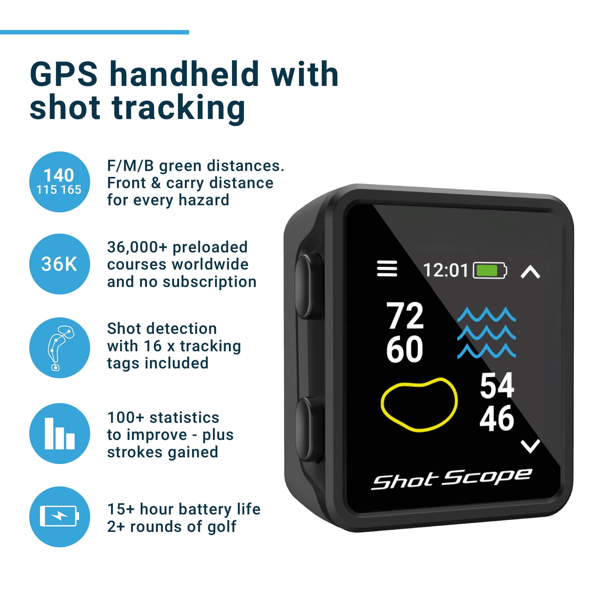 Shot Scope Golf H4 Black GPS/Range Finders