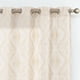 thumbnail image 1 of Cortinas Jinchan Boho de lino para sala de estar, 160 x 160 cm, 2 paneles, 1 of 9