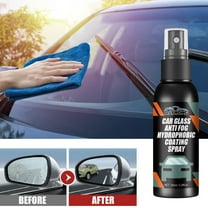 Car Windshield Spray Water Repellent Antifogging Agent, Car Glass Oil Film Removal Agent, Hydrophobic Coating Anti Fog Anti Rain for Car Window Windscreen Wiper Home，2 Pack-6.76oz
