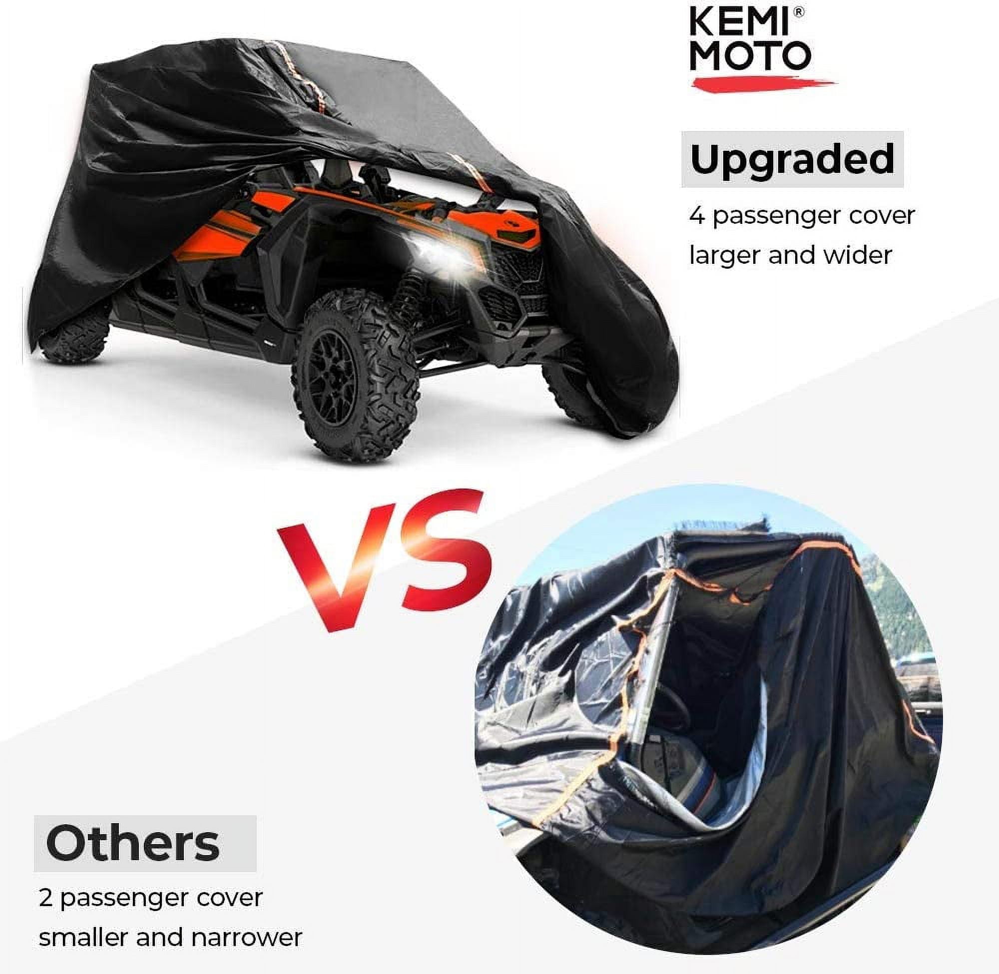 KEMIMOTO Upgraded UTV Cover 4 Seater Compatible with Can Am Maverick X3 Max RZR 1000 Pro 4