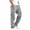 Gray, variant on Cmtiyu Cargo Pants for Men, Casual Elastic Waist Drawstring Straight Leg Jogger Pants, Baggy Outdoor Work Pants with Multi Pockets, S-3XL